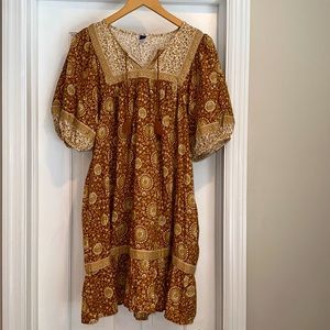 Old Navy boho ruffle dress size L